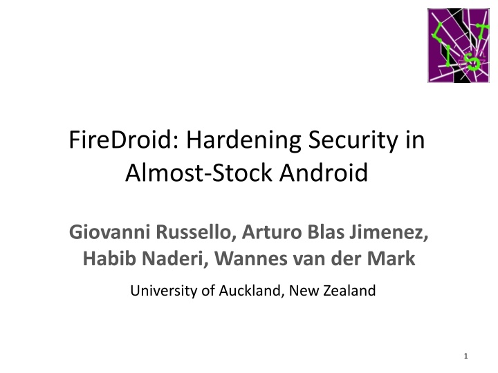 firedroid hardening security in almost stock