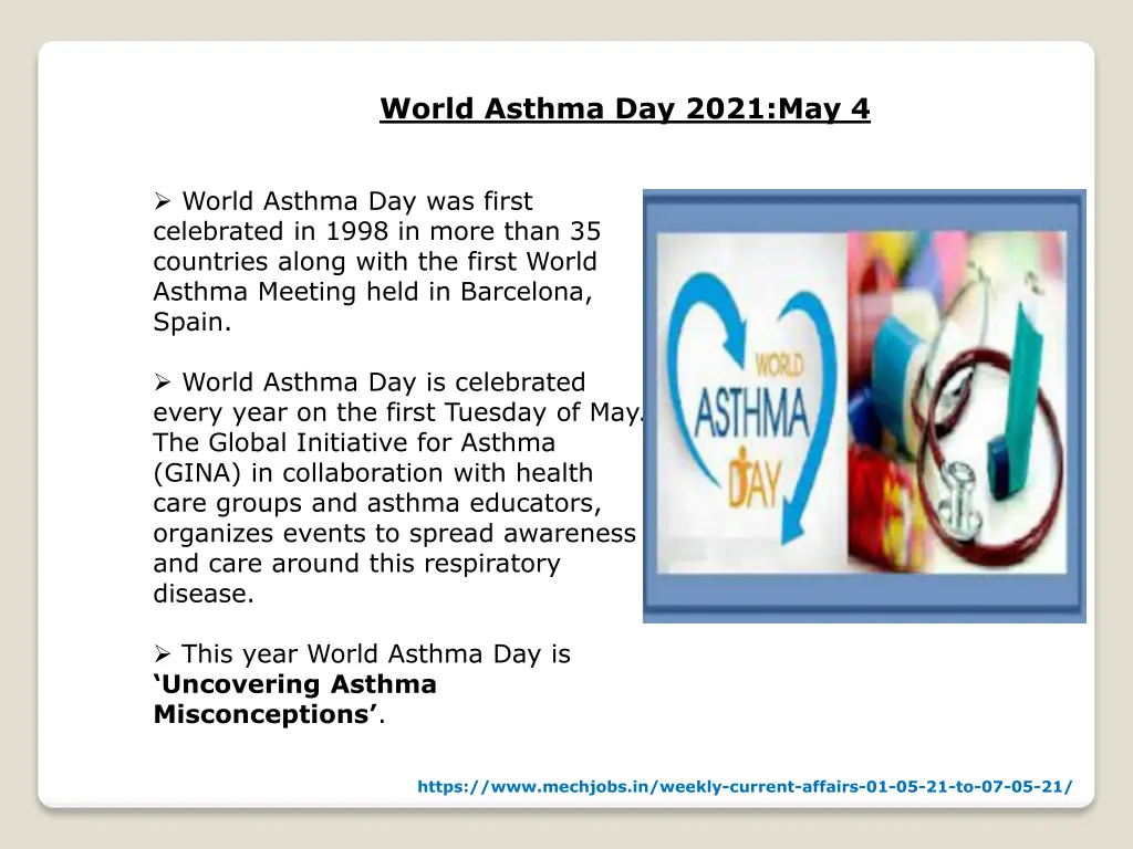 world asthma day 2021 may 4