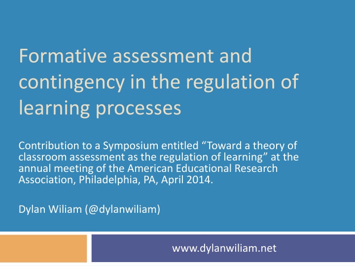 formative assessment and contingency