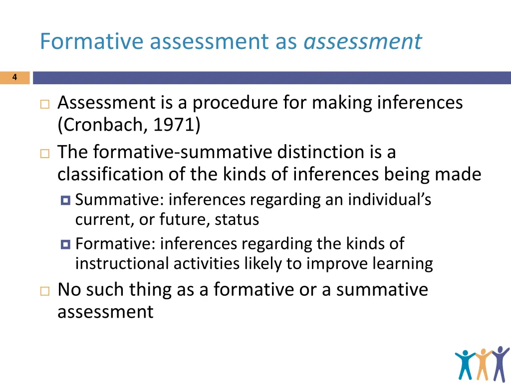 formative assessment as assessment