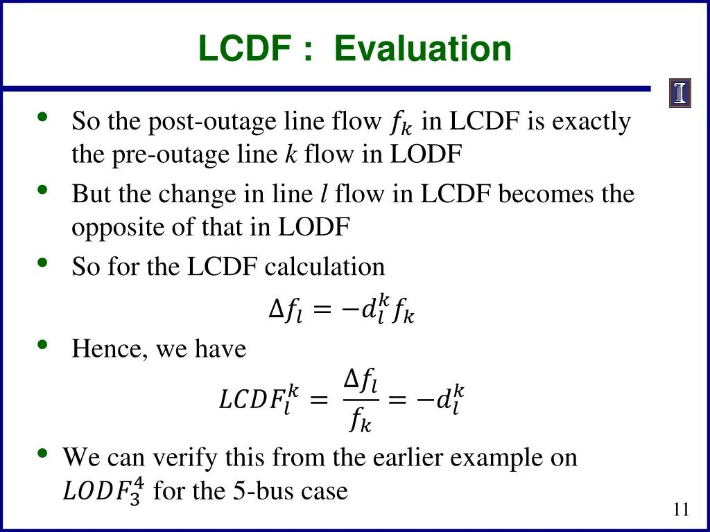 lcdf evaluation 1