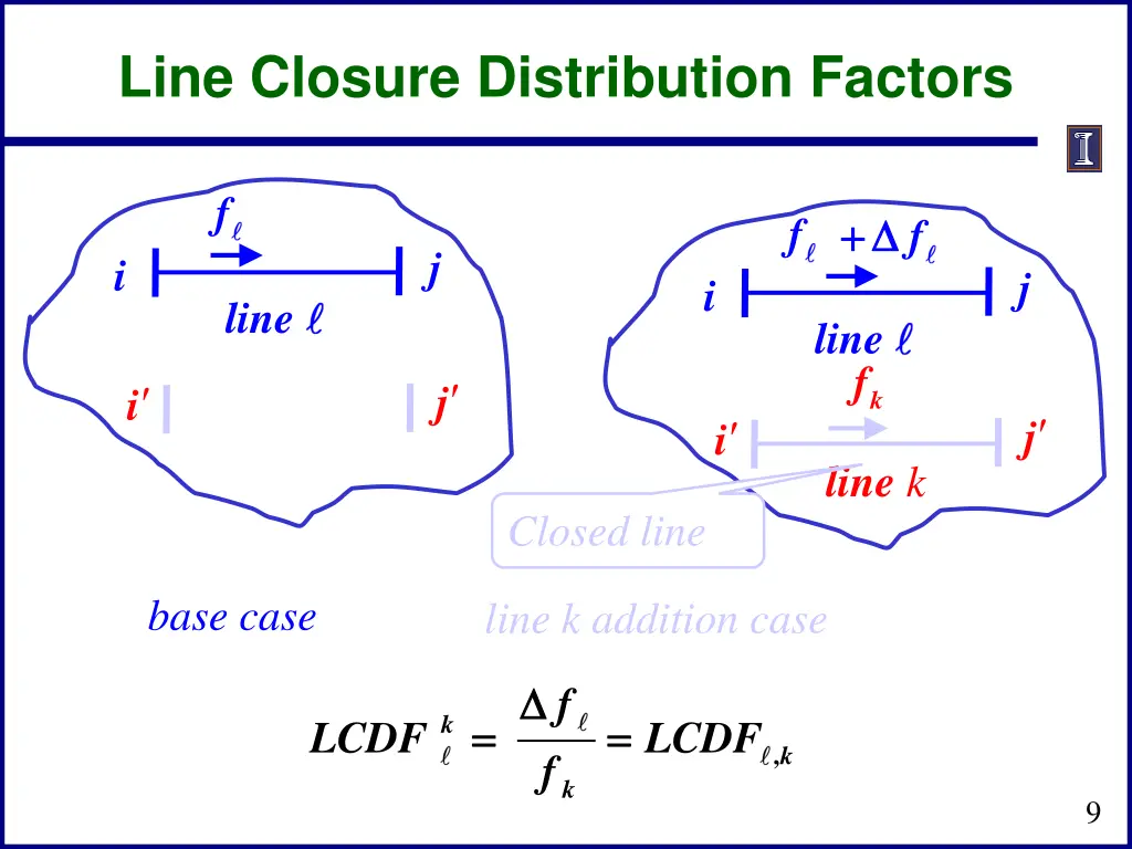 line closure distribution factors