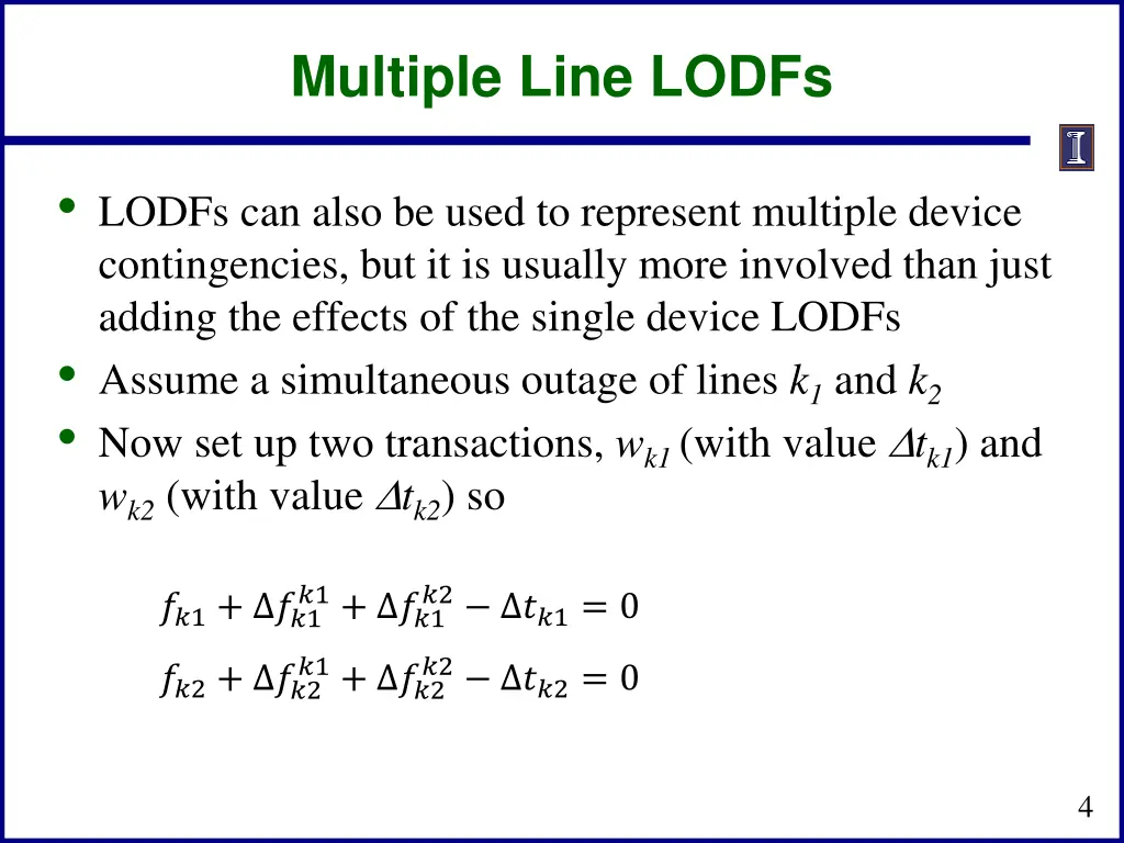 multiple line lodfs