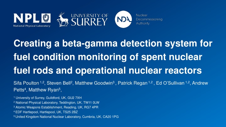 creating a beta gamma detection system for fuel