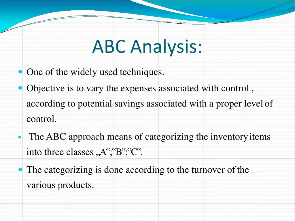 abc analysis
