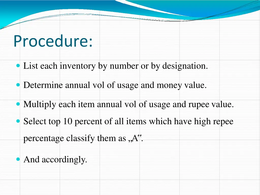 procedure