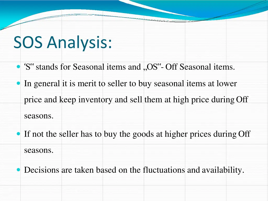 sos analysis
