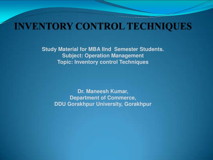 study material for mba iind semester students