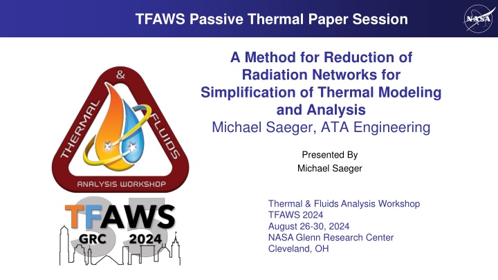 tfaws passive thermal paper session