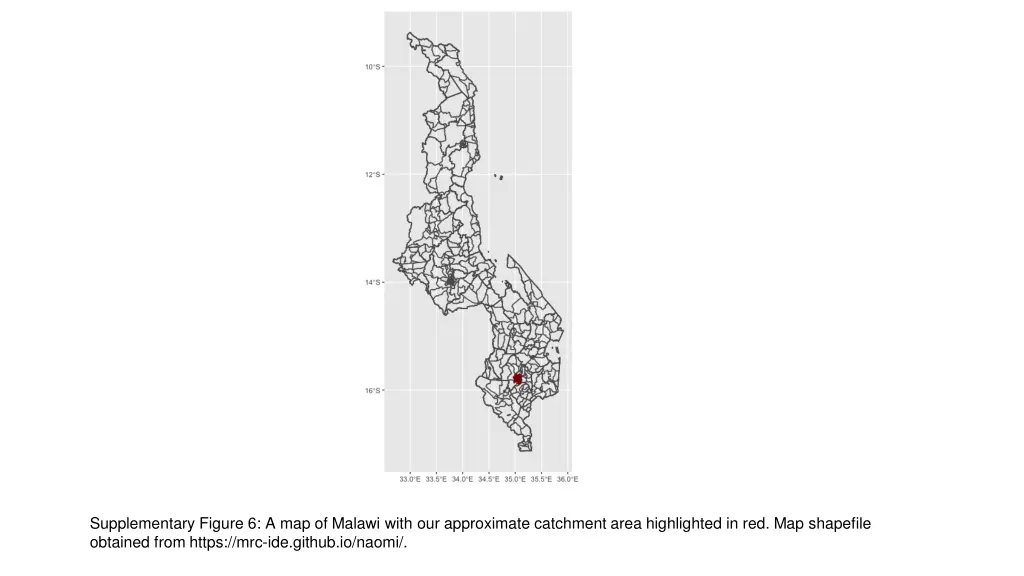 supplementary figure 6 a map of malawi with