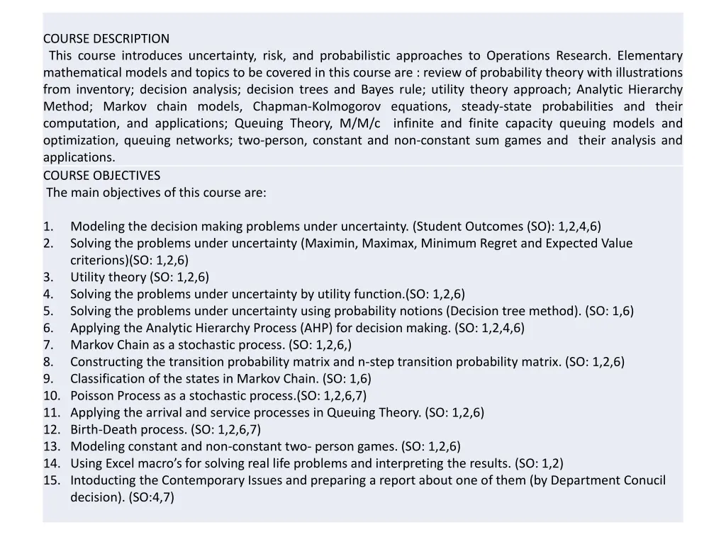 course description this course introduces