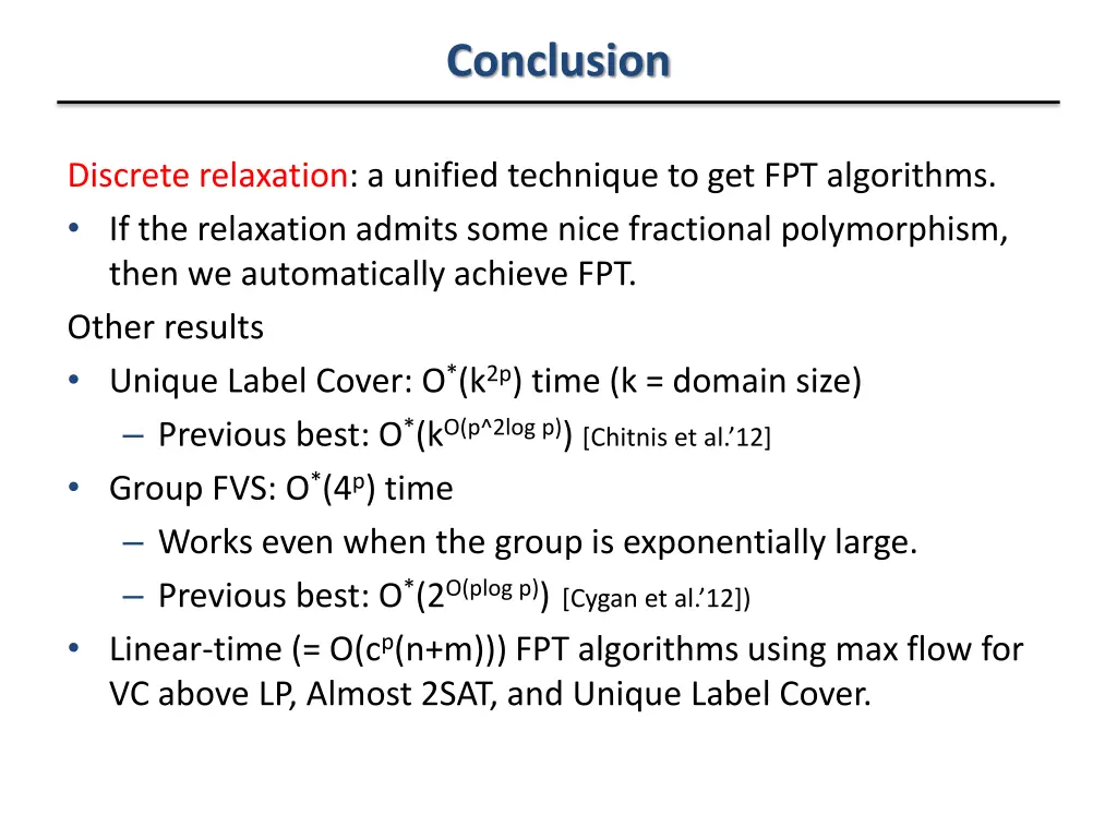 conclusion