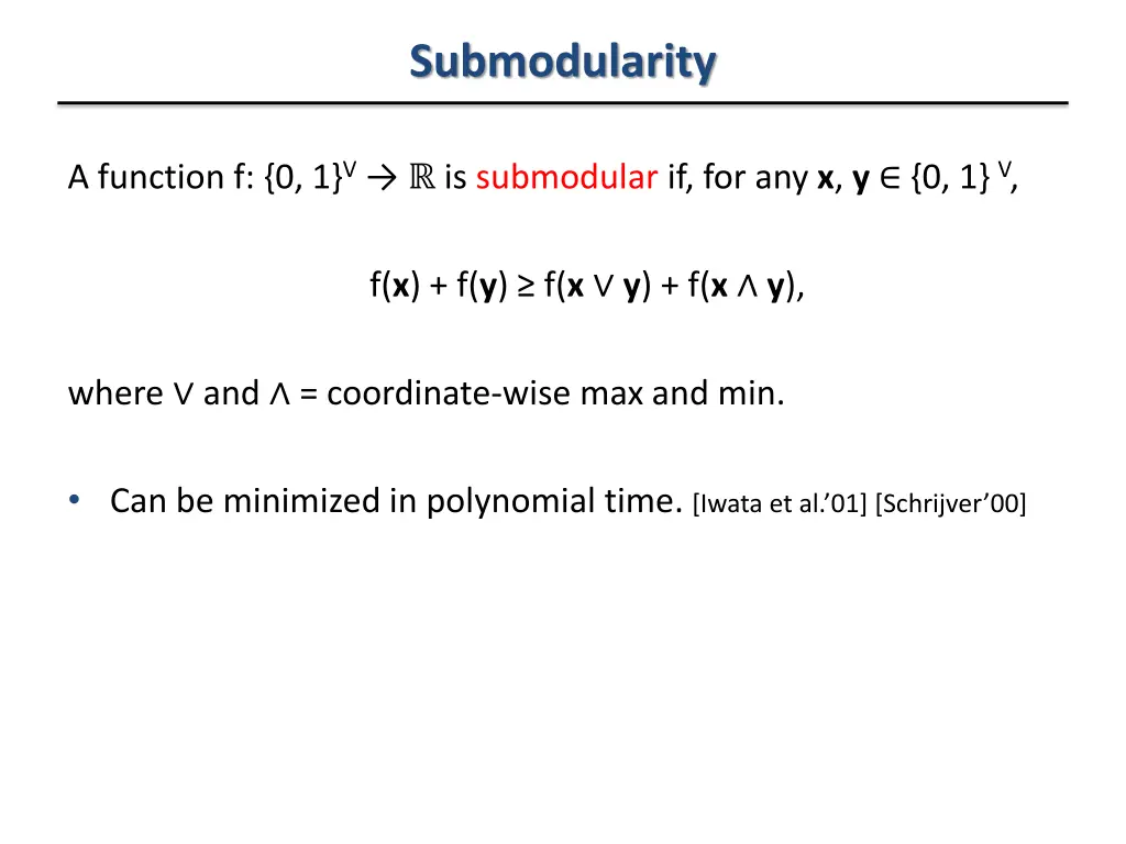 submodularity