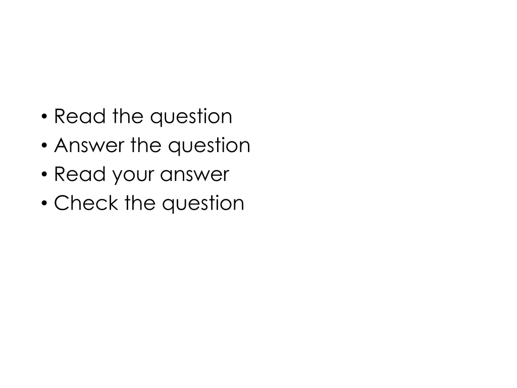 read the question answer the question read your