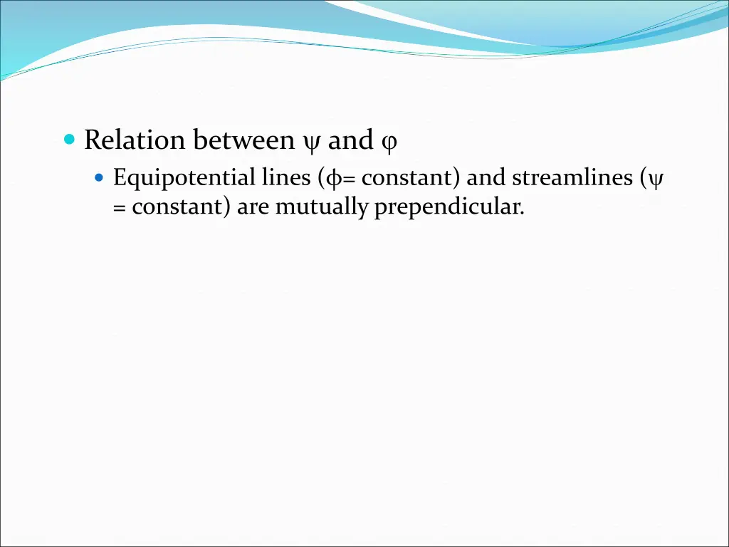relation between and equipotential lines constant