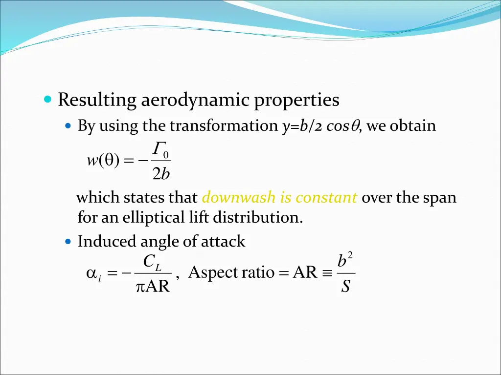 resulting aerodynamic properties by using