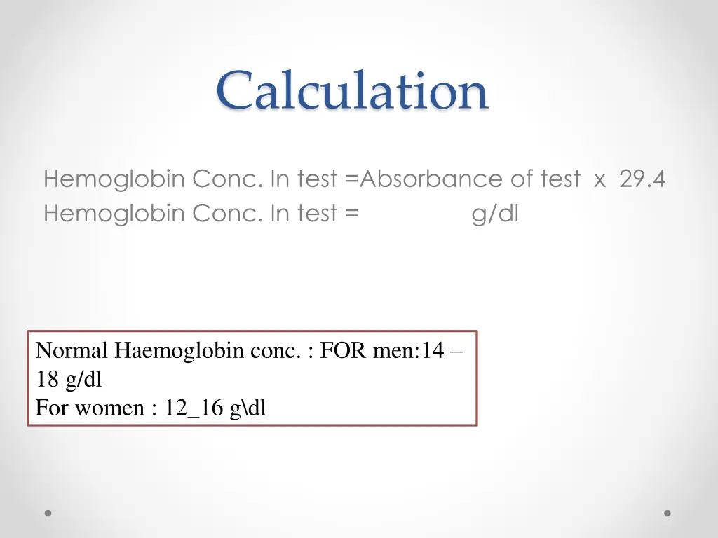 calculation