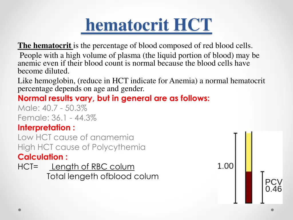 hematocrit hct