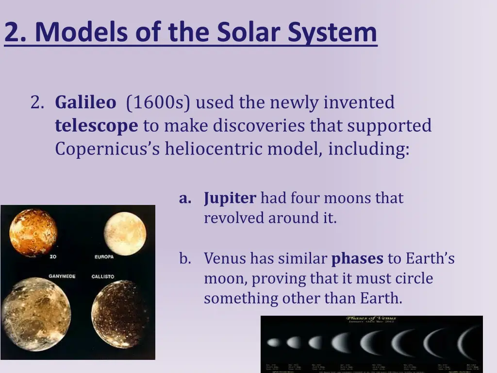 2 models of the solar system 1