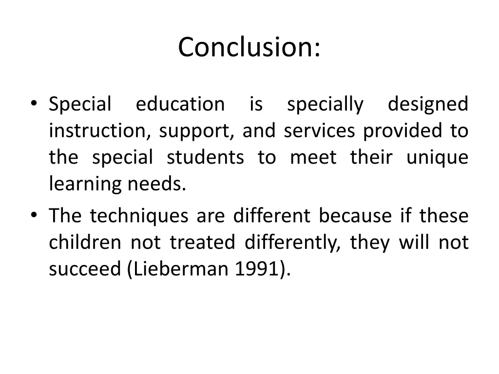 conclusion