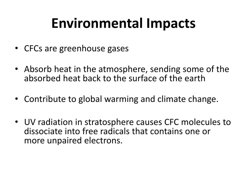 environmental impacts