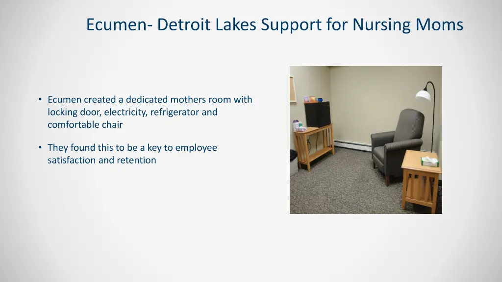 ecumen detroit lakes support for nursing moms