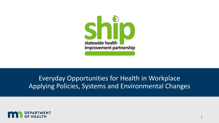 everyday opportunities for health in workplace