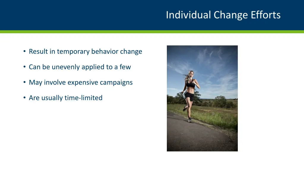 individual change efforts
