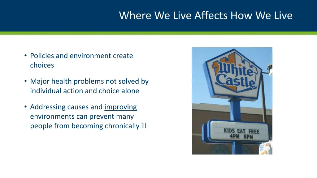 where we live affects how we live