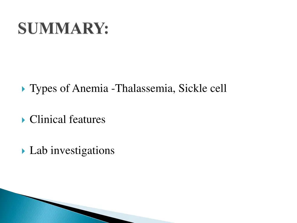 types of anemia thalassemia sickle cell