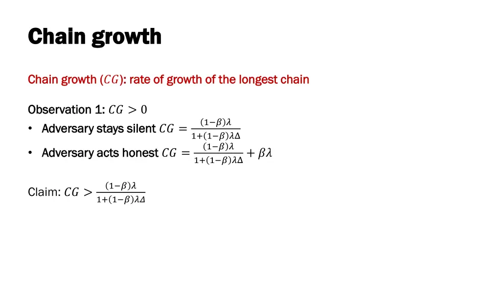 chain growth chain growth