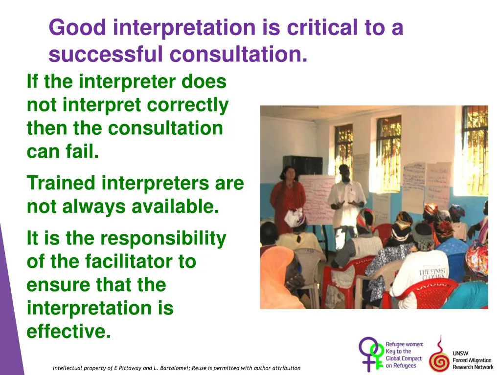 good interpretation is critical to a successful