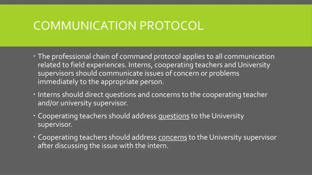 communication protocol