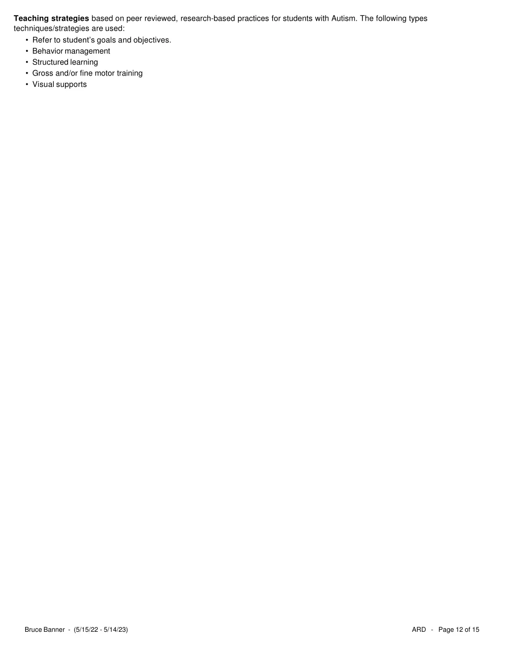 teaching strategies based on peer reviewed