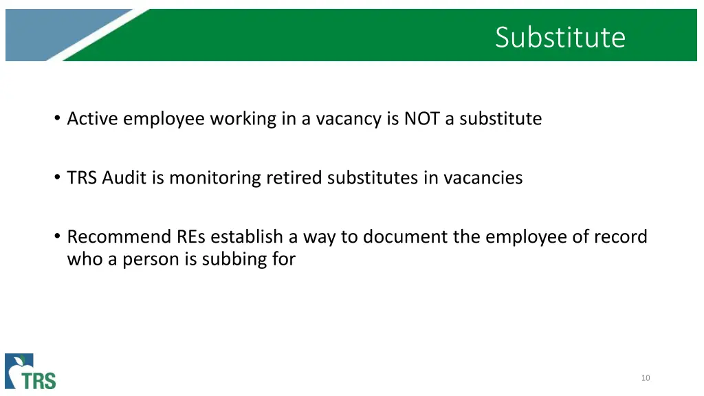 substitute