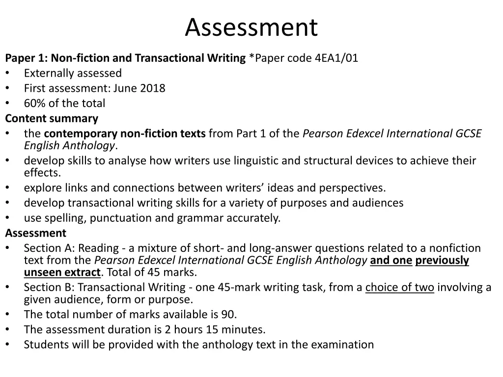 assessment