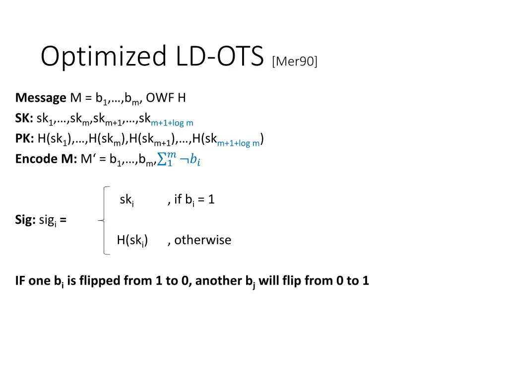 optimized ld ots mer90