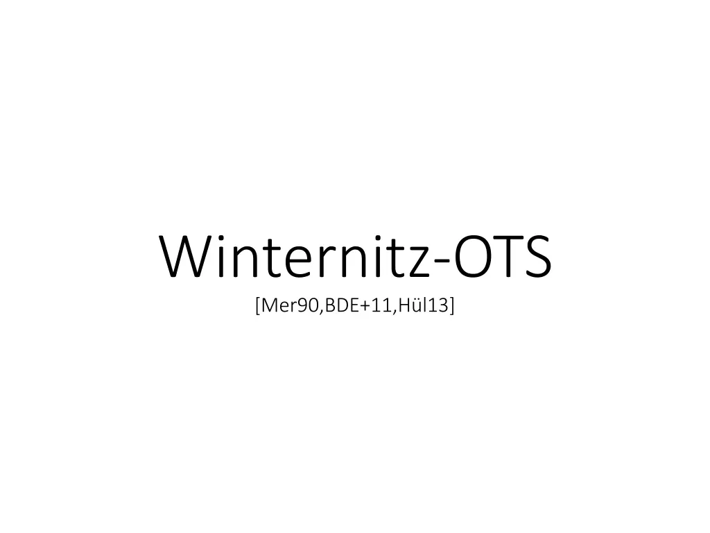 winternitz ots mer90 bde 11 h l13