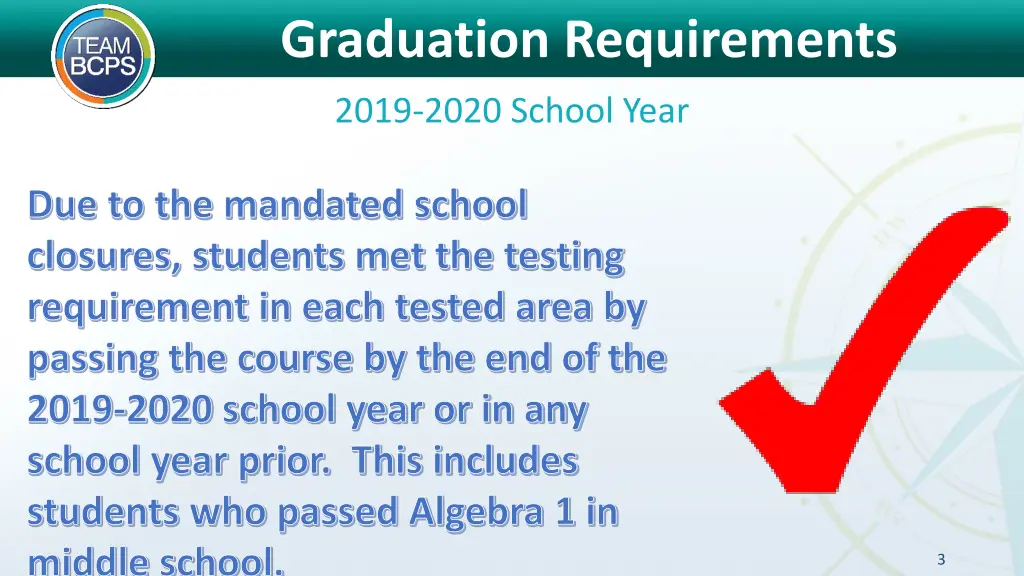 graduation requirements 1