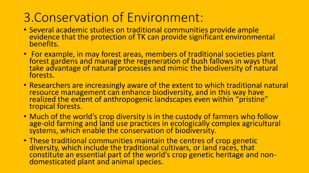3 conservation of environment several academic