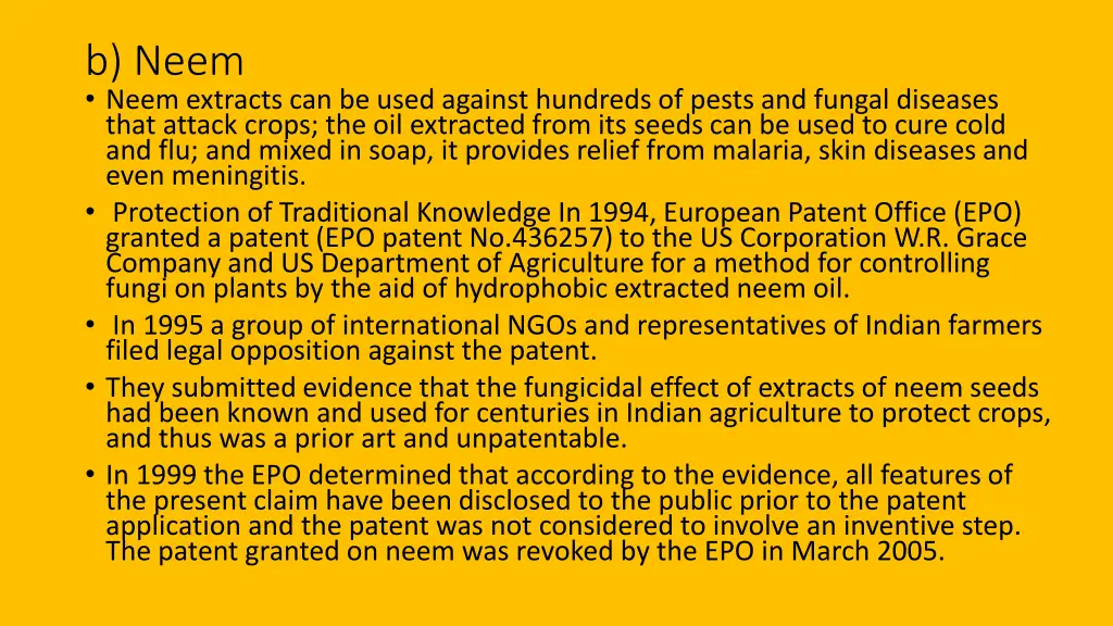 b neem neem extracts can be used against hundreds