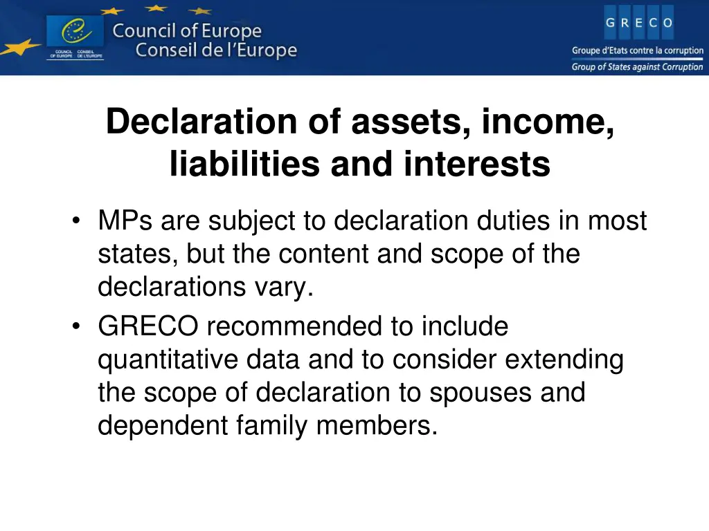 declaration of assets income liabilities