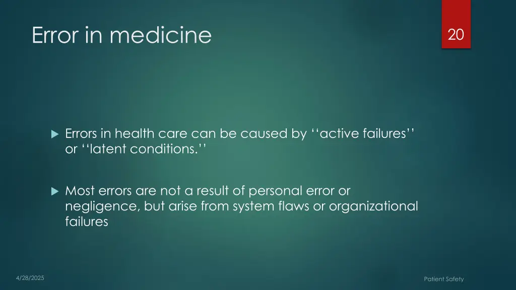 error in medicine