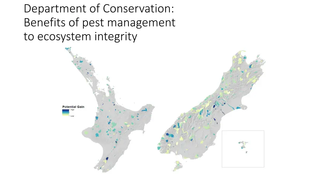 department of conservation benefits of pest
