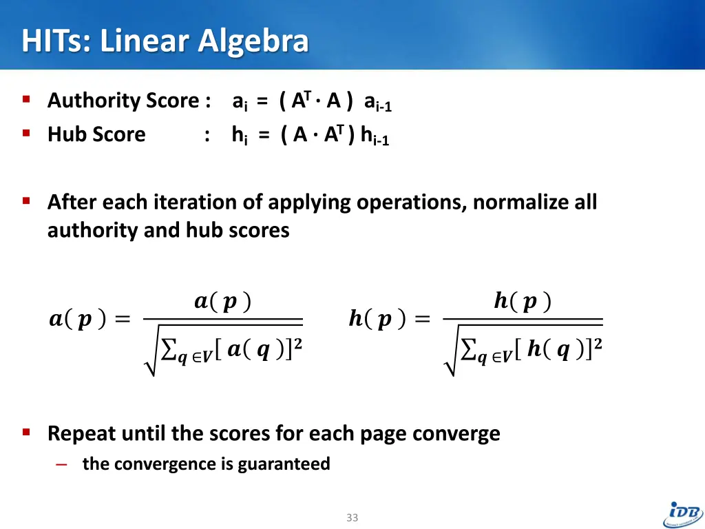 hits linear algebra 1