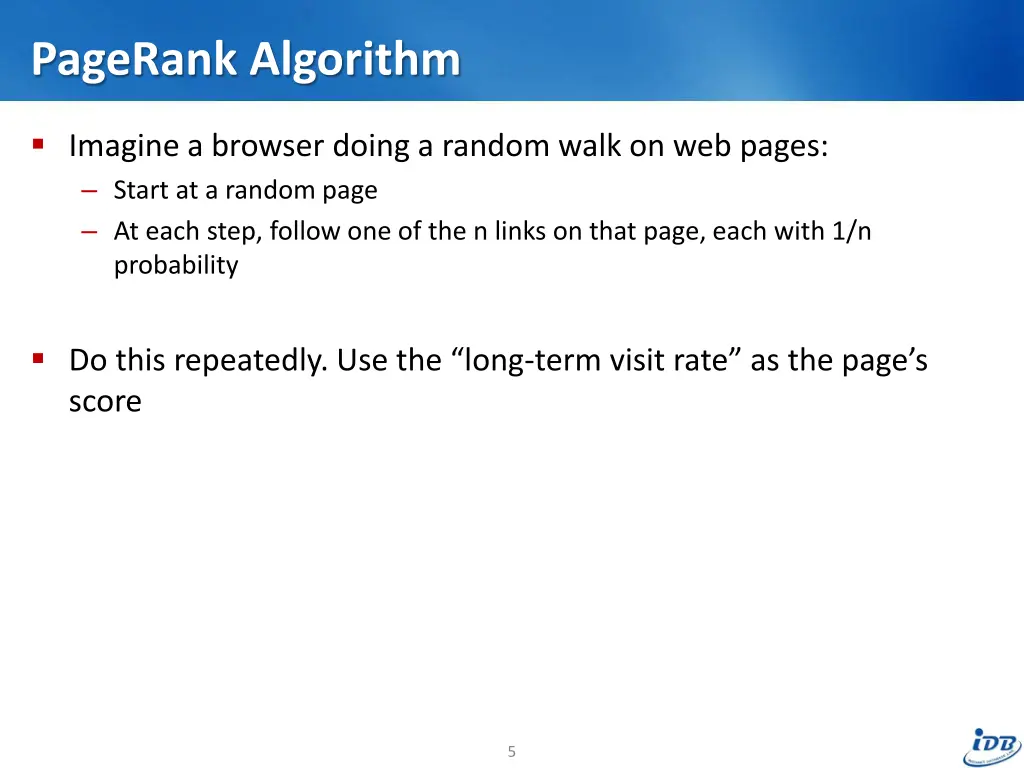 pagerank algorithm