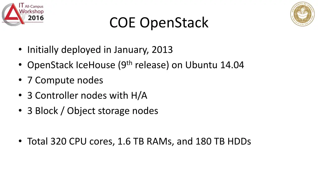 coe openstack