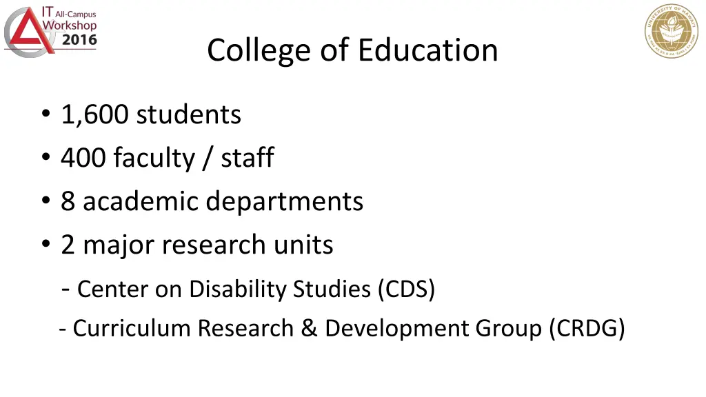 college of education