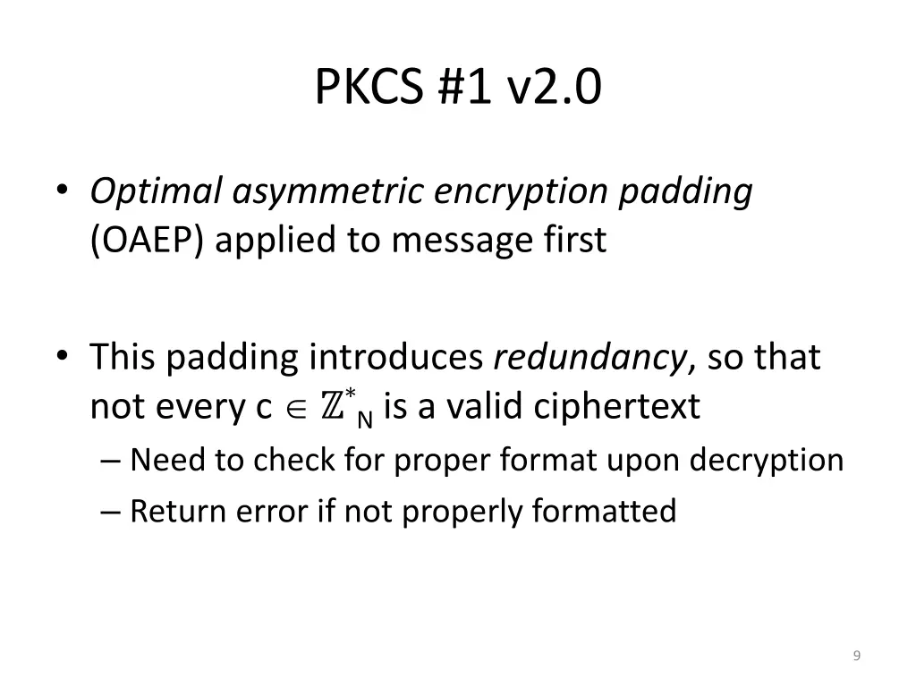pkcs 1 v2 0