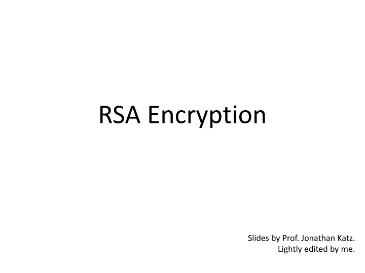 rsa encryption